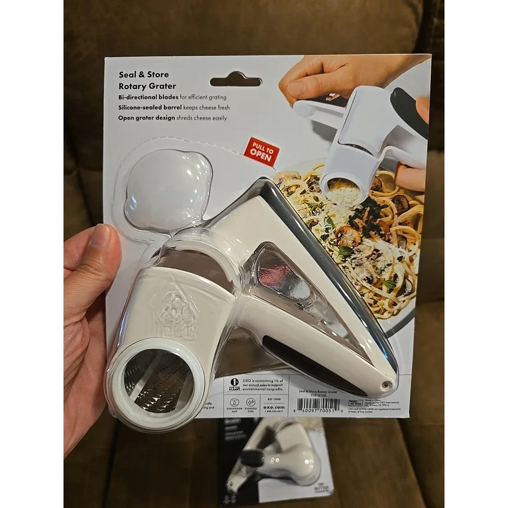 OXO Good Grips Seal & Store Rotary Cheese Grater Lot of 3 NEW Sealed Pasta Party